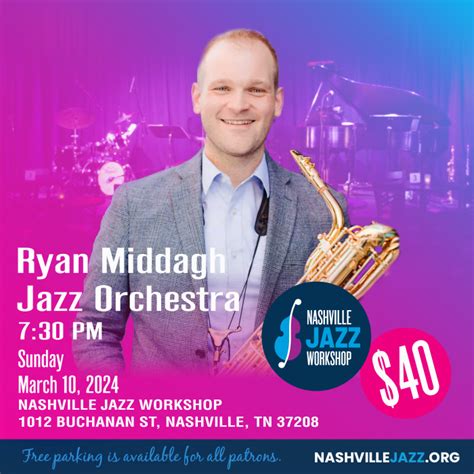 Ryan Middagh Jazz Orchestra Nashville Jazz Workshop