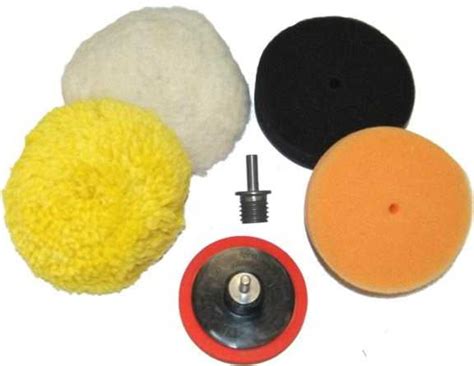 3 Buffing Pad Kit 4 Buff Polishing Pads Polisher Backing Plate