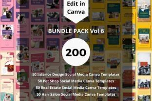 Social Media Canva Templates Bundle Graphic By Putra Art Creative Fabrica