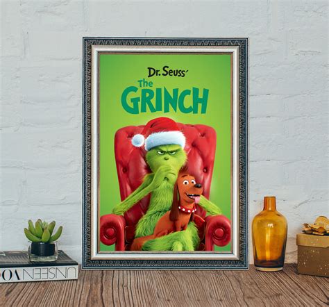 Digital the Grinch 2018 Movie Poster the Grinch 2018 - Etsy