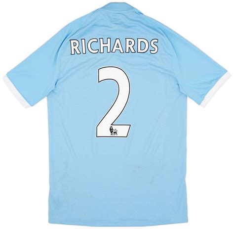 2010 11 Manchester City FA Cup Winners Home Shirt Richards 2 M