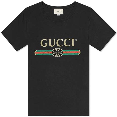 Gucci Fake Logo T Shirt Black Mrsorted