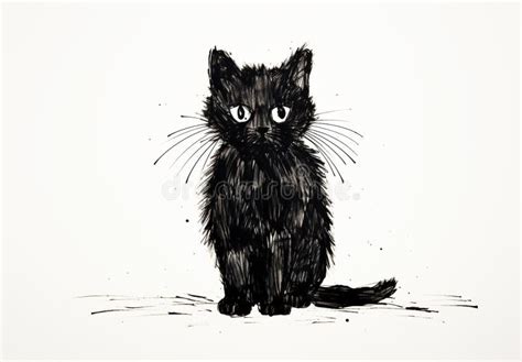 Black Cat Drawing Stock Illustrations – 110,321 Black Cat Drawing Stock Illustrations, Vectors ...