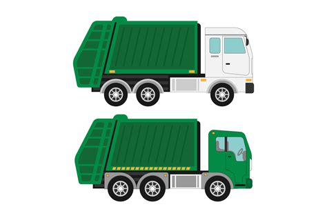 Garbage Truck Illustration Graphic by curutdesign · Creative Fabrica