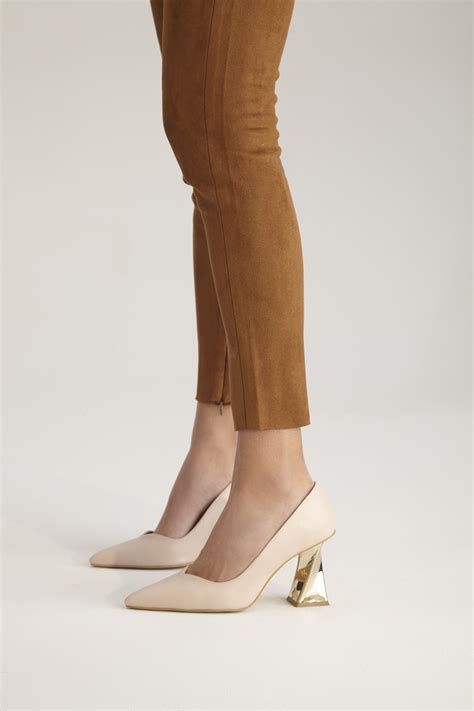 Ayakkab Prensi Empire Kal N Topuk Cm Nude Mat Stiletto