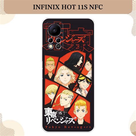 Силиконовый чехол на Infinix HOT 11S NFC Инфиникс Хот 11S NFC аниме Токийские мстители купить