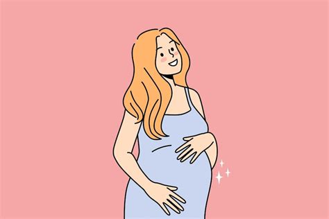 Premium Vector Happy Woman Excited With Pregnancy