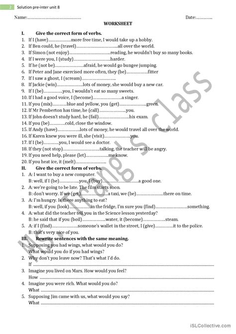 Conditionals General Gramma… English Esl Worksheets Pdf And Doc