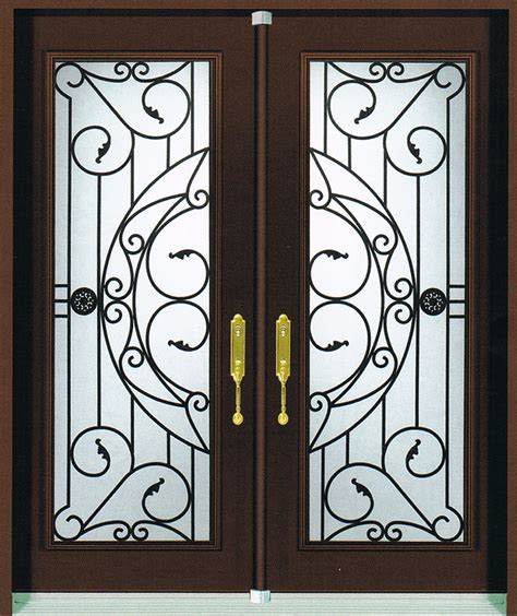 Wrought Iron Door Glass Inserts Glass Door Ideas