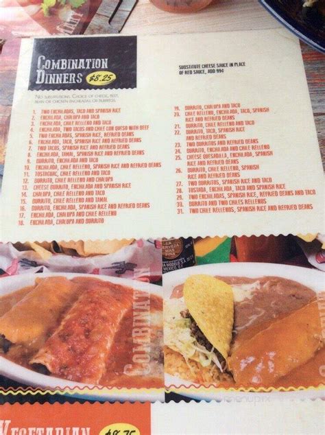 Menu Of El Gran Charro Mexican Restaurant In Stafford Va 22554