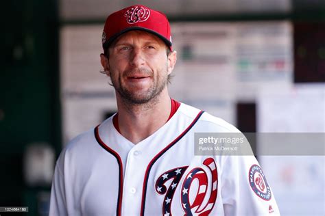 Starting Pitcher Max Scherzer Of The Washington Nationals Stands In