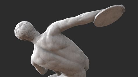 ArtStation - Discobolus Statue - Granite | Game Assets