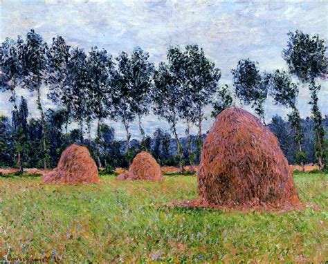 Haystacks, Overcast Day, 1884 - Claude Monet - WikiArt.org