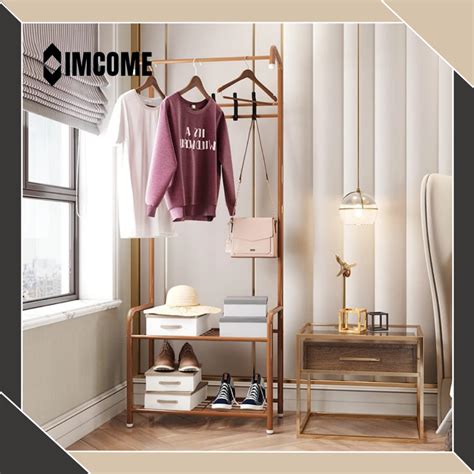 Jual Imcome Stand Hanger Rak Gantungan Baju Tempat Penyimpanan Baju Pakaian Tas Dan Sepatu Stand