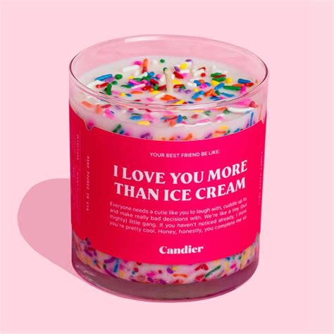 I Love You More Than Ice Cream Sprinkle Candle Museum Of Ice Cream