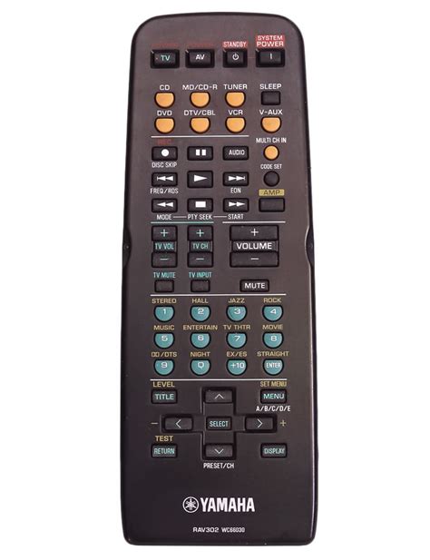 YAMAHA RAV302 WC66030 TV Control Mini TV Remote Control