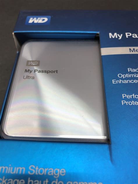 Wd 1tb Silver My Passport Ultra Metal Edition Portable External Hard Drive 6806 For Sale Online