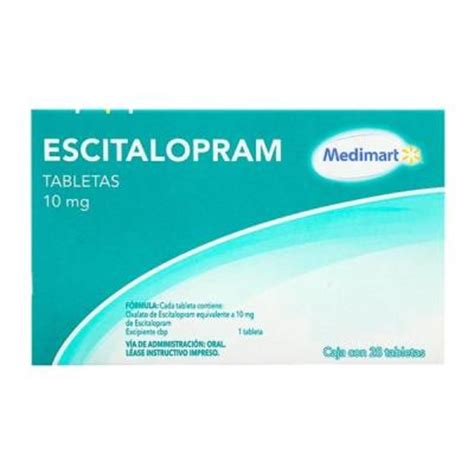 Escitalopram Medimart 10 Mg 28 Tabletas Walmart