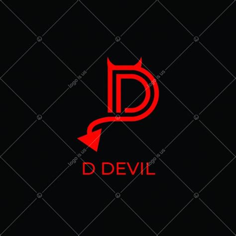 D Devil Logo Logo Is Us Typographic Logo Design Typographic Logo