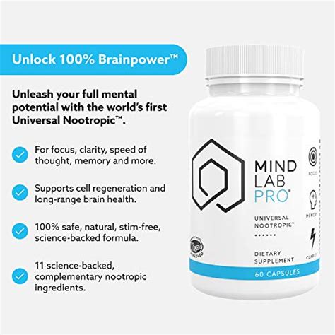 Mind Lab Pro® Universal Nootropic™ Brain Booster Supplement For Focus