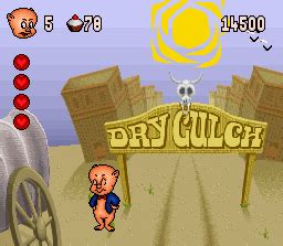 Screenshot Of Porky Pig S Haunted Holiday Snes Mobygames