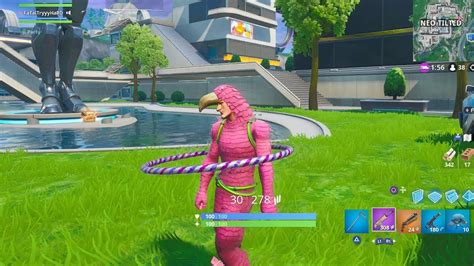 New “king Flamingo” Skin Gameplay Showcase “flamingo” Outfit Fortnite Shop Season 9 Youtube