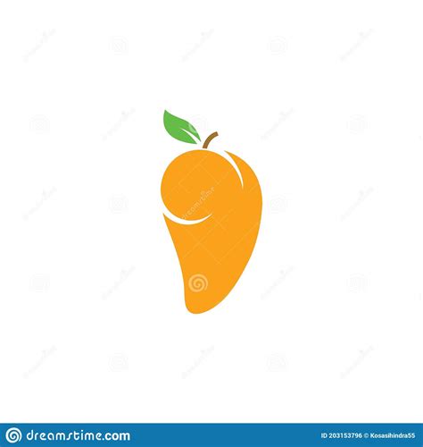 Mango En Estilo Plano Logotipo Vectorial De Mango Ilustraci N Del