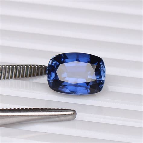 Natural Blue Sapphire Ceylon Cornflower 8 35 Ct Cushion Loose Certified