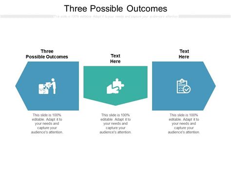 Three Possible Outcomes Ppt Powerpoint Presentation Diagram Ppt Cpb