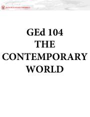 Ged The Contemporary World Module Pdf Ged The Contemporary