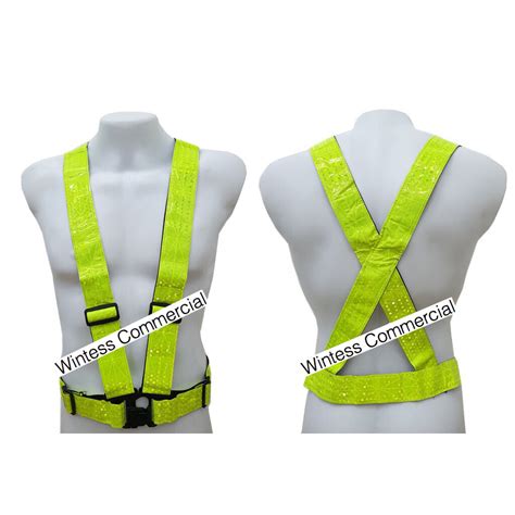 Wa Reflectorize Motor Vest Green Wintess Commercial