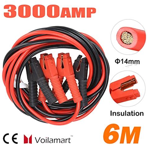 Voilamart Auto Heavy Duty Jumper Cables Gauge Ft With Carry