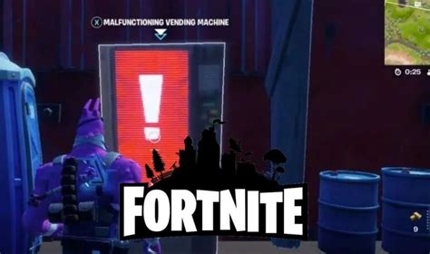 Dónde encontrar máquinas expendedoras estropeadas en Fortnite