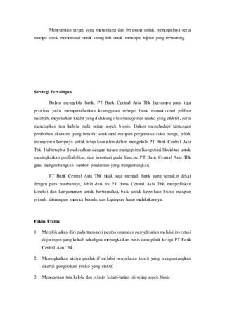 Analisis Swot Pt Bank Central Asia Tbk PDF