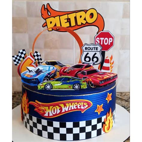 Topo De Bolo Hot Wheels Shopee Brasil