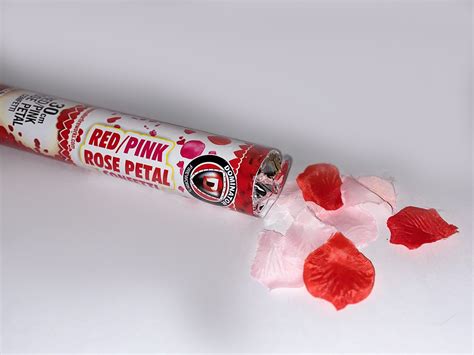 Utah Sparklers Red And Pink Rose Petal Confetti Cannon Party Popper