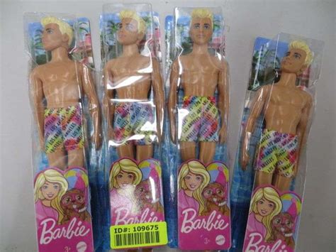 Mattel Barbie Ken Dolls In Los Angeles Swim Shorts Blonde Hair Lambrecht Auction Inc