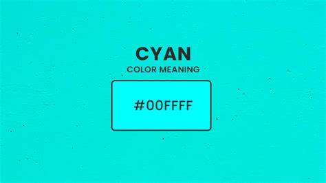 What Color is Cyan? About Cyan Color