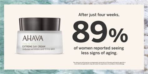 Ahava Extreme Day Cream Anti Aging Face Moisturizer To Smooth Skin And