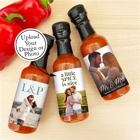 Hot Sauce Favor Hot Sauce Wedding Favors Custom Hot Sauce Wedding Favors For Guests In Bulk