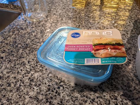 if you didn't know Kroger lunch meat is sold in Tupperware containers