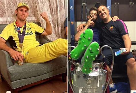 Mitchell Marsh Causes Controversy By Placing Feet On World Cup Trophy