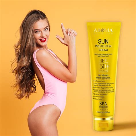 Face And Body Sun Protection Cream Spf 50 Aroma Dead Sea