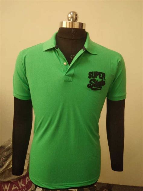 Mens Cotton Collar Plain Green T Shirt Size M To Xxl At Rs 250 Piece