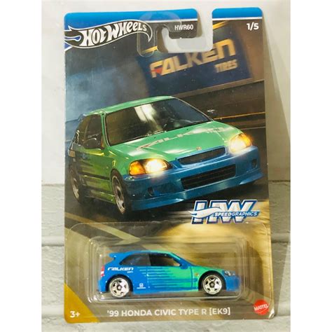 Hrt Hot Wheels Regular Honda Civic Type R EK Falken Series HW Speed Graphics Racing