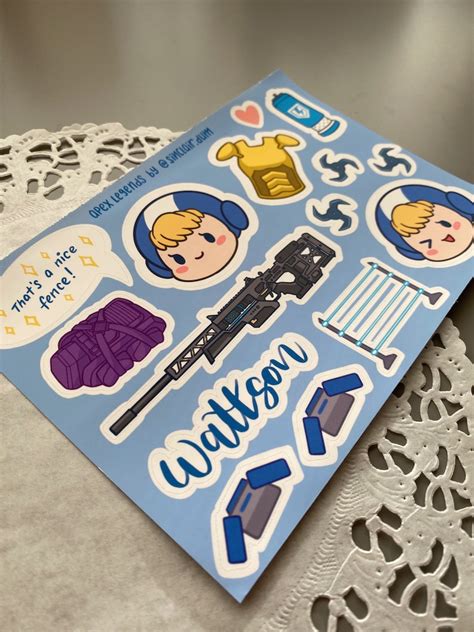 Apex Legends Wattson Sticker Sheet Etsy