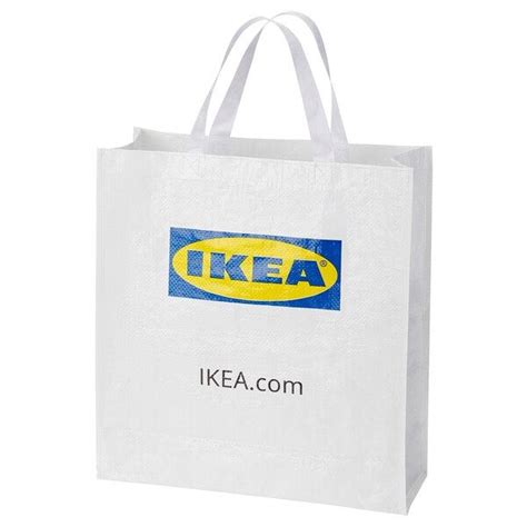Пакет КЛАМБИ ИКЕА (KLAMBY IKEA), 42x38x15 см, сумка-шоппер, белый ...
