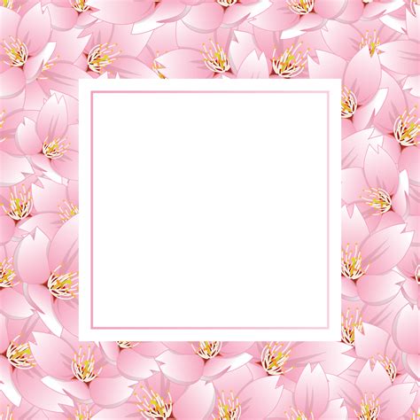 Sakura Cherry Blossom Banner Card 5128908 Vector Art at Vecteezy