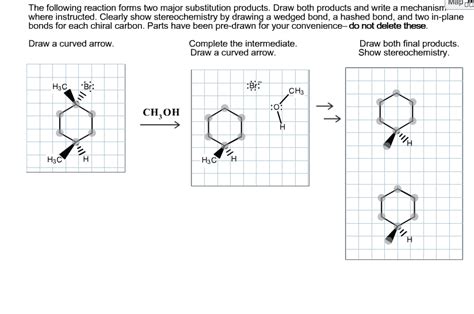 Draw The Substitution Product Formed In The Following Reaction