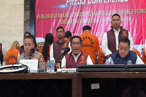 Bareskrim Polri Judi Online Dan Pornografi Jaringan Taiwan Tersebar Di